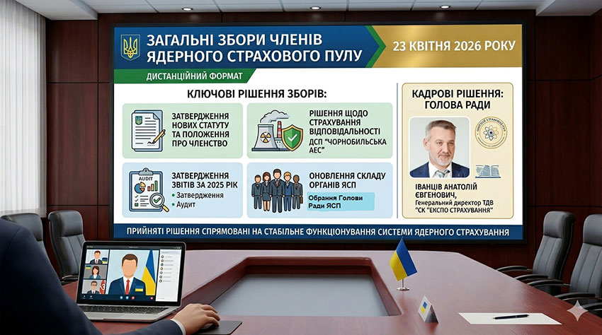 Загальні збори членів Ядерного страхового пулу відбулися 23 квітня 2026 року