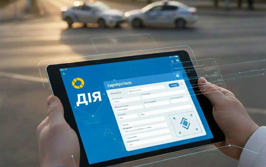 Повідомлення про ДТП та заявка на страхову виплату через Дію